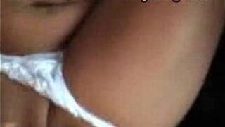 Blue eyes and pink pussy in the car - sex video porn video